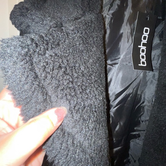 💛 bundle $16- NWT BLACK FLUFFY JACKET - Picture 4 of 6